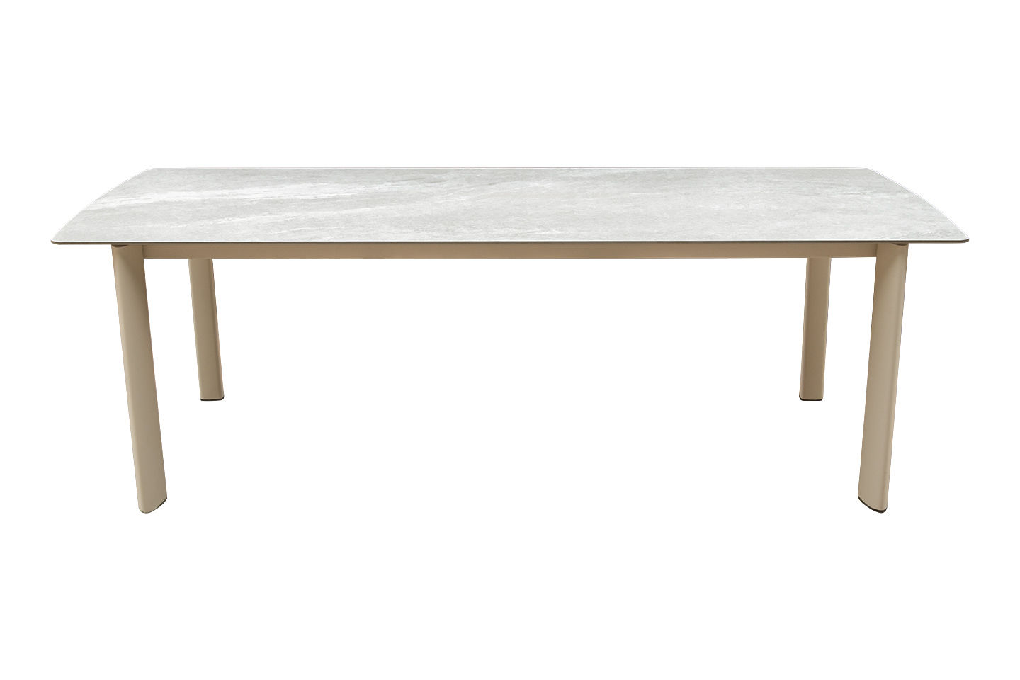 Carla Alu Rectangular Dining Table, Ceramic Top 240x102cm (94.5"x40")